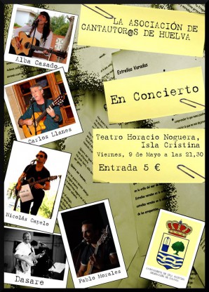 Concierto cantautores de Huelva en Isla