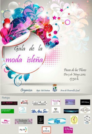 Cartel anunciador Gala de la Moda Isleña