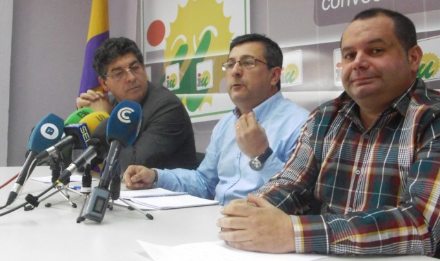 Diego Valderas, Sebastián Rivero y Rafael Sánchez Rufo