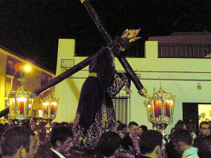 Imagen del padre Jesús del Gran Poder durante una de sus procesiones