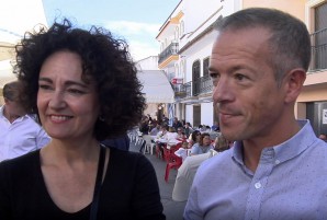 El portavoz del PSOE en el Senado, en la Feria de Gibraleón