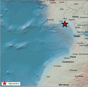Registrado un terremoto de magnitud 3 frente a la costa de Isla Cristina