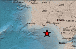 Cuatro terremotos se suceden en la costa onubense