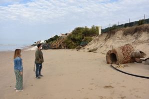 El Ayuntamiento de Punta Umbría valora los destrozos causados por el temporal en El Portil