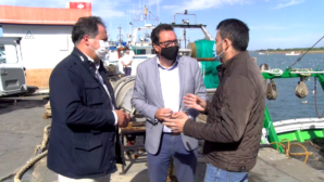 Manuel Andrés González anuncia inversiones de la Junta en el Puerto de Punta Umbría